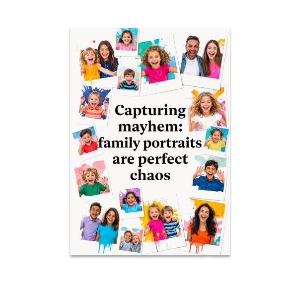 Capturing Mayhem Family Portraits - Family Decor Enthusiast - 13x19 Poster Print