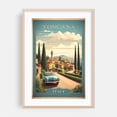 thumbnail image 1 of Capturing Toscana's Beauty: Vintage Retro Travel Art - Tuscany Italy Illustration Travel Poster Vintage Architecture Scenic Landscape Car Rural Oak Framed Wall Art Print 5 x 7 inches, 1 of 59