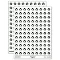 thumbnail image 1 of Capuchin Monkey Head 200+ Round Stickers - White - Gloss Finish - 0.50" Size, 1 of 3