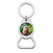 Capuchin Monkey Portable Bottle Opener Metal Keychain