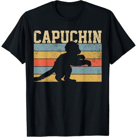 Capuchin Monkey Vintage Retro T-Shirt