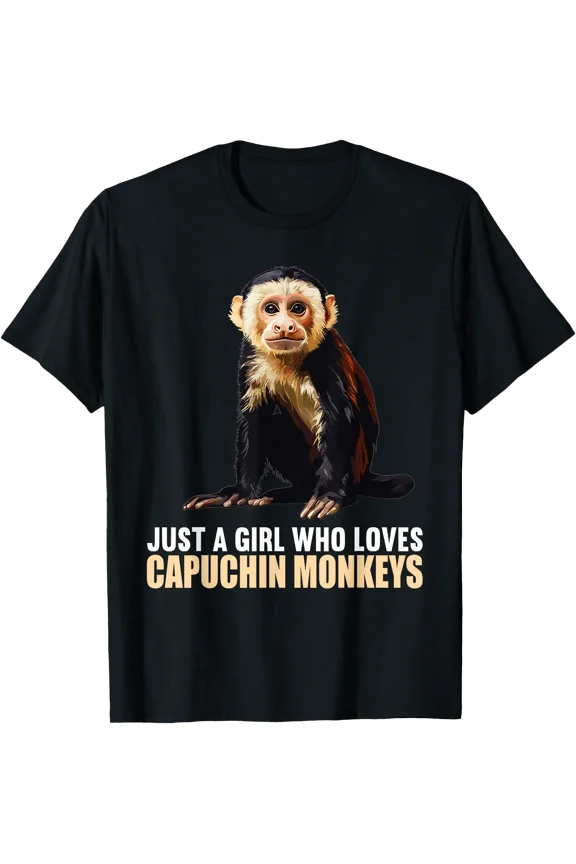 Capuchin Monkeys Capuchin Monkey T-Shirt, Vintage Birthday Gift