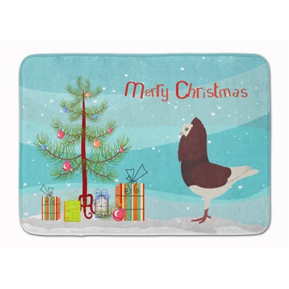 Capuchin Red Pigeon Christmas Machine Washable Memory Foam Mat