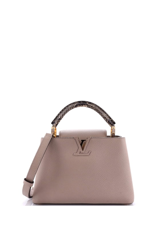 Pre-Owned Capucines Bag Leather with Python BB By Rebag