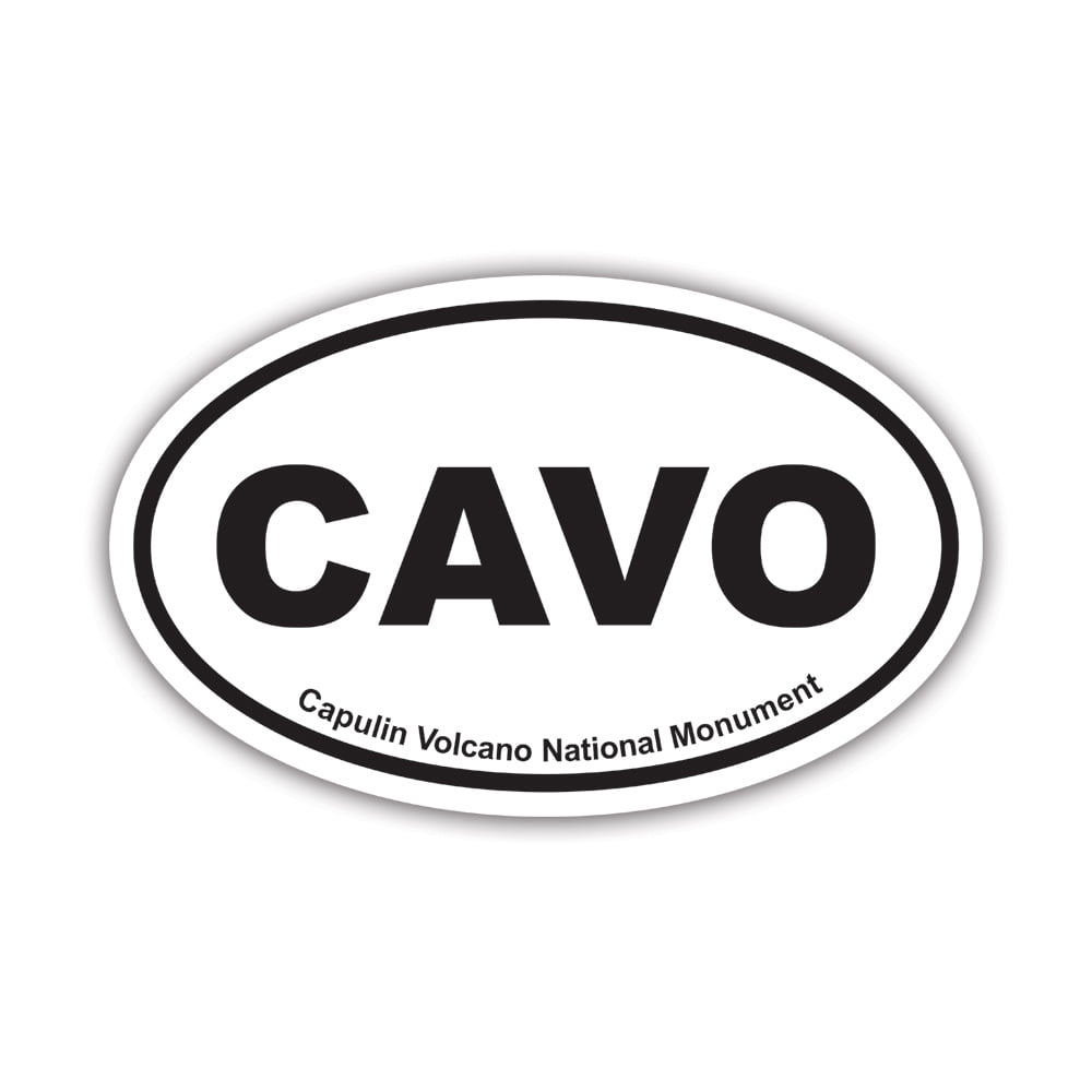 Capulin Volcano National Monument CAVO Oval Sticker Decal - Self ...
