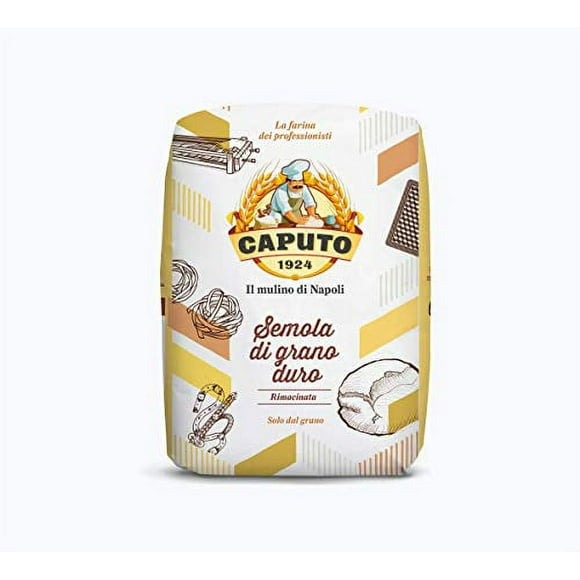 Caputo Antimo Di Grano Duro Rimacinata Semolina Flour - All Natural Dough for Fresh Pasta, 2.2 lb