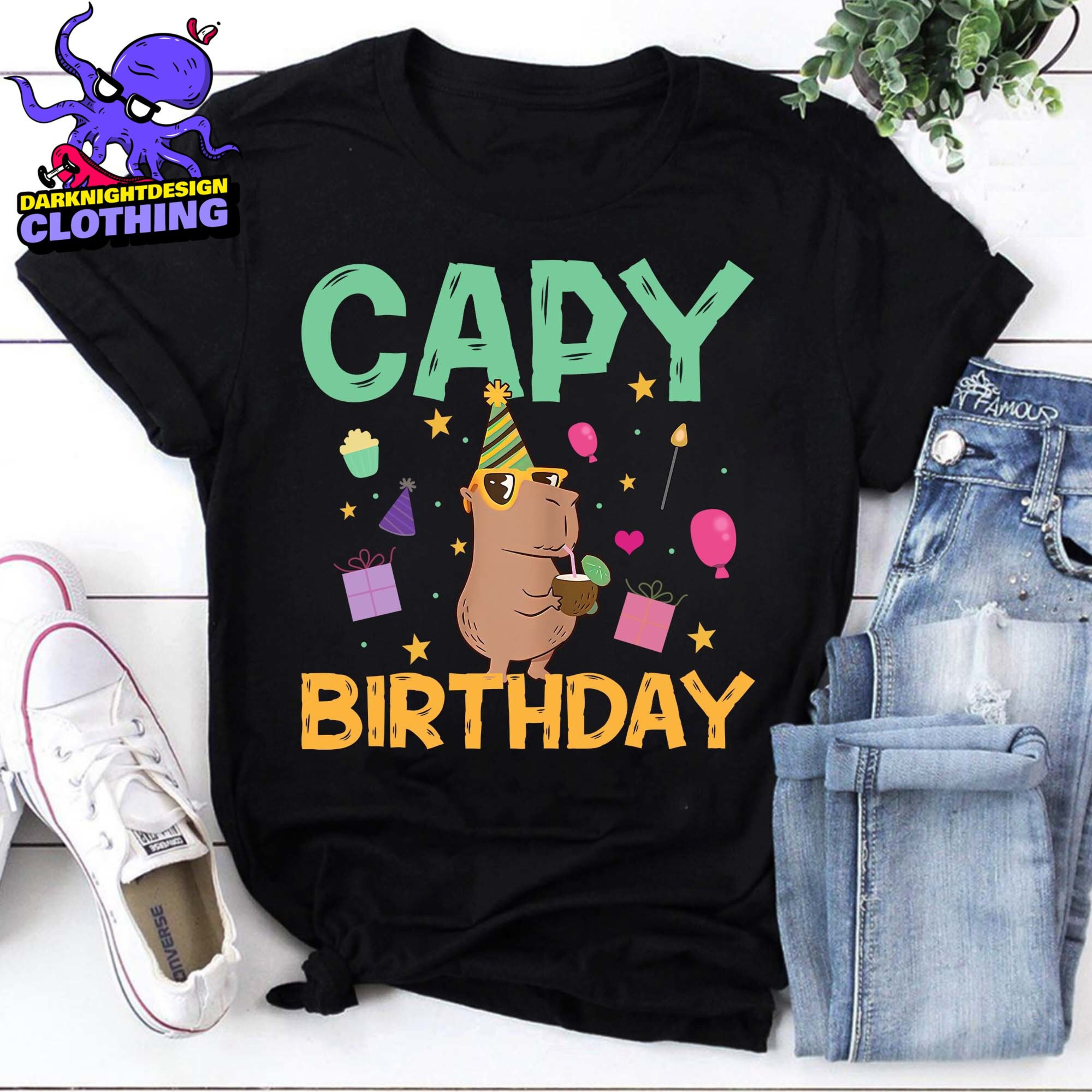 Capy Birthday Shirt, Cappybara Meme Shirt, Cappybara Lover Shirt