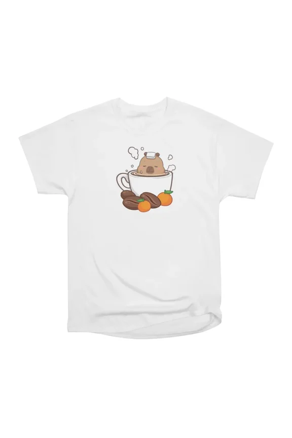 Capy Cup Bath T-Shirt Tee Gift For Him Merch For Her Apparel For Friend