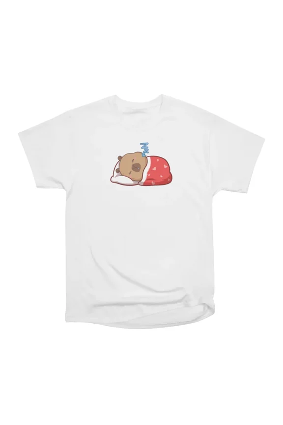 Capy Sleep T-Shirt Tee Gift For Him Merch For Her Apparel For Friend