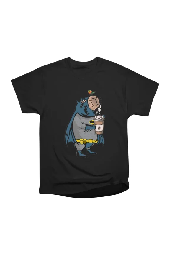 CapyBatman T-Shirt Tee Gift For Him Merch For Her Apparel For Friend