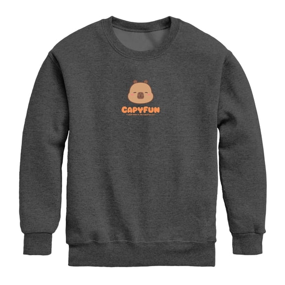 CapyFun - All Occasions Boys' Graphic Long Sleeve Fleece Sweatshirt