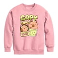 thumbnail image 1 of CapyFun - Capybara Boba - Youth Boys Crew Fleece Sweatshirt, 1 of 3