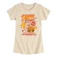 thumbnail image 1 of CapyFun - Capybara Burger - Youth Girls Fitted Short Sleeve T-Shirt, 1 of 4