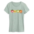 thumbnail image 1 of CapyFun - Capy Fruits Women's Short Sleeve Graphic T-Shirt, 1 of 3