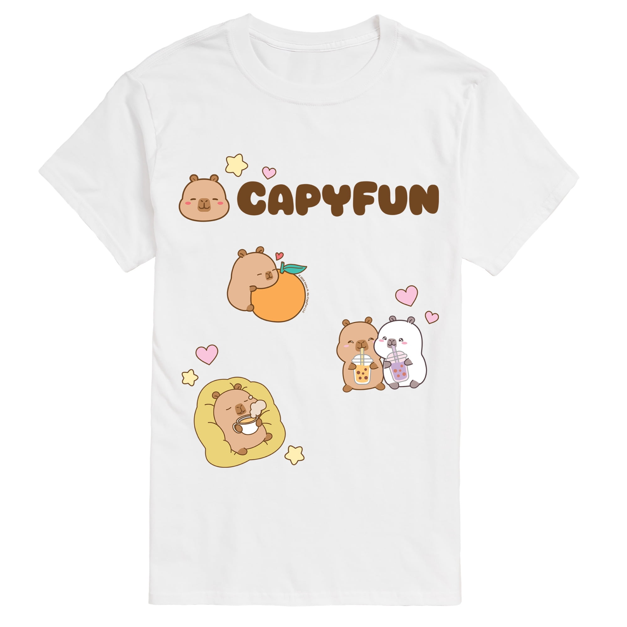 CapyFun - Capy Icons - Men's Short Sleeve Graphic T-Shirt - Walmart.com