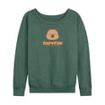 thumbnail image 1 of CapyFun - Capybara Logo - Women's French Terry Long Sleeve Pullover, 1 of 4