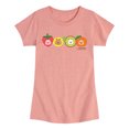 thumbnail image 1 of CapyFun - Capybara Capy Fruits - Youth Girls Fitted Short Sleeve T-Shirt, 1 of 4