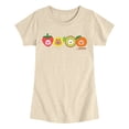 thumbnail image 1 of CapyFun - Capybara Capy Fruits - Youth Girls Fitted Short Sleeve T-Shirt, 1 of 4