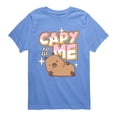 thumbnail image 1 of CapyFun - Capybara Capy to be Me - Youth Boys Short Sleeve Graphic T-Shirt, 1 of 3
