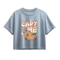 thumbnail image 1 of CapyFun - Capybara Capy to be Me - Youth Girls Boxy T-Shirt, 1 of 4