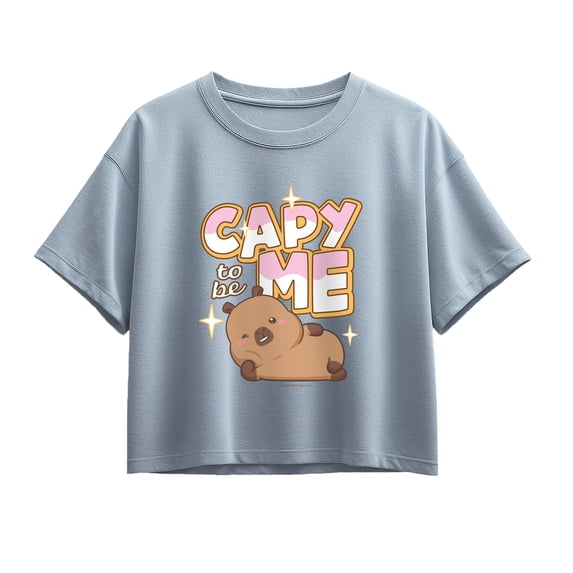 CapyFun - Capybara Capy to be Me - Youth Girls Boxy T-Shirt