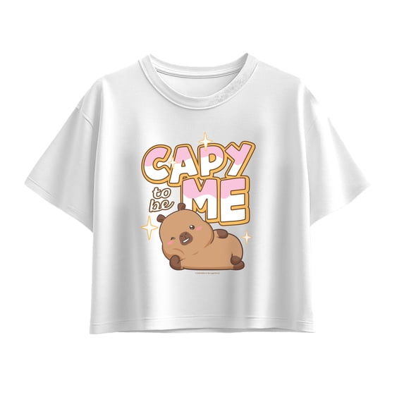 CapyFun - Capybara Capy to be Me - Youth Girls Boxy T-Shirt