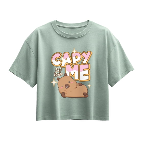 CapyFun - Capybara Capy to be Me - Youth Girls Boxy T-Shirt
