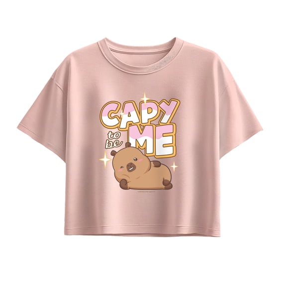CapyFun - Capybara Capy to be Me - Youth Girls Boxy T-Shirt