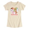 thumbnail image 1 of CapyFun - Capybara Heart Collage - Toddler Girls Fitted Short Sleeve T-Shirt, 1 of 3