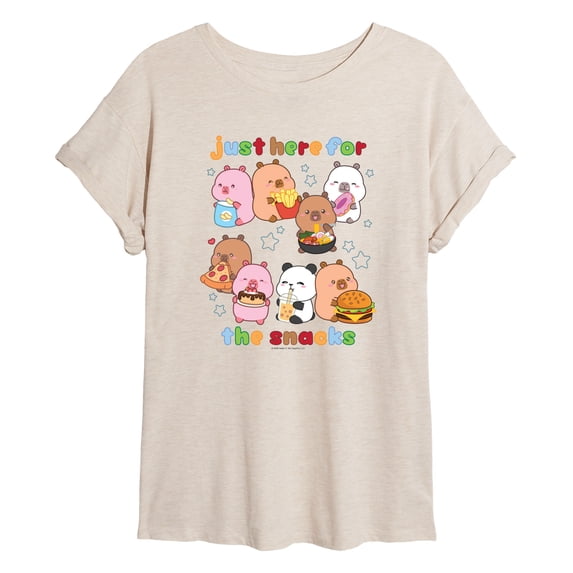 CapyFun - Capybara Here for the Snacks Relaxed Fit T-Shirt