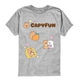 thumbnail image 1 of CapyFun - Capybara Icons - Youth Boys Short Sleeve Graphic T-Shirt, 1 of 4