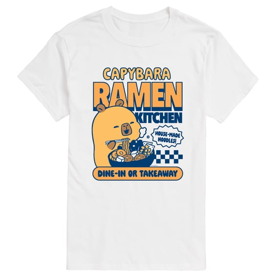 CapyFun - Capybara Ramen Kitchen Short Sleeve Graphic T-Shirt