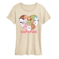 thumbnail image 1 of CapyFun - Capybara Collage Heart - Women's Short Sleeve Graphic T-Shirt, 1 of 4