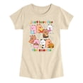 thumbnail image 1 of CapyFun - Capybara Just Here for the Snacks - Youth Girls Fitted Short Sleeve T-Shirt, 1 of 4