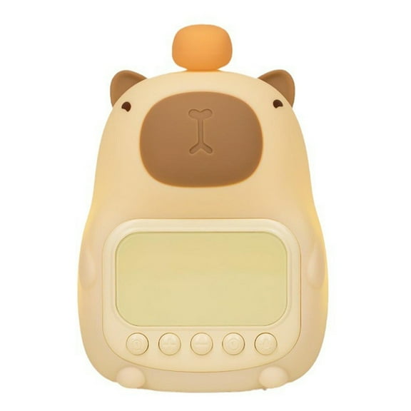 Capybara Alarm Clock With Night Lights, Sleep For Wake Clocks, Desk Lamp