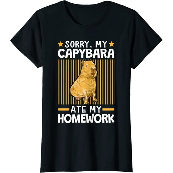 Capybara Ate my Homework South American Capybara T-Shirt