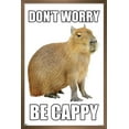 thumbnail image 1 of Capybara - Be Cappy Wall Poster, 14.725" x 22.375" Framed, 1 of 5