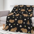 thumbnail image 1 of Capybara Blanket Cute Capybara Gifts for Girls Boys 50"×40", Soft Flannel Throws Blankets for Women Men, Funny Capybara Themed Stuff for Kids Adults Capybara Lovers Couch Bed Decor, 1 of 4