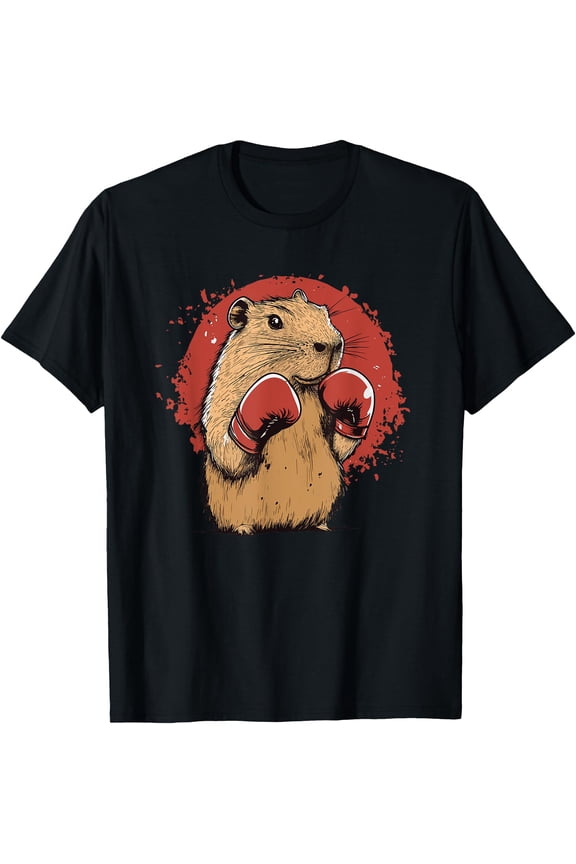 Capybara Boxing Champion T-Shirt