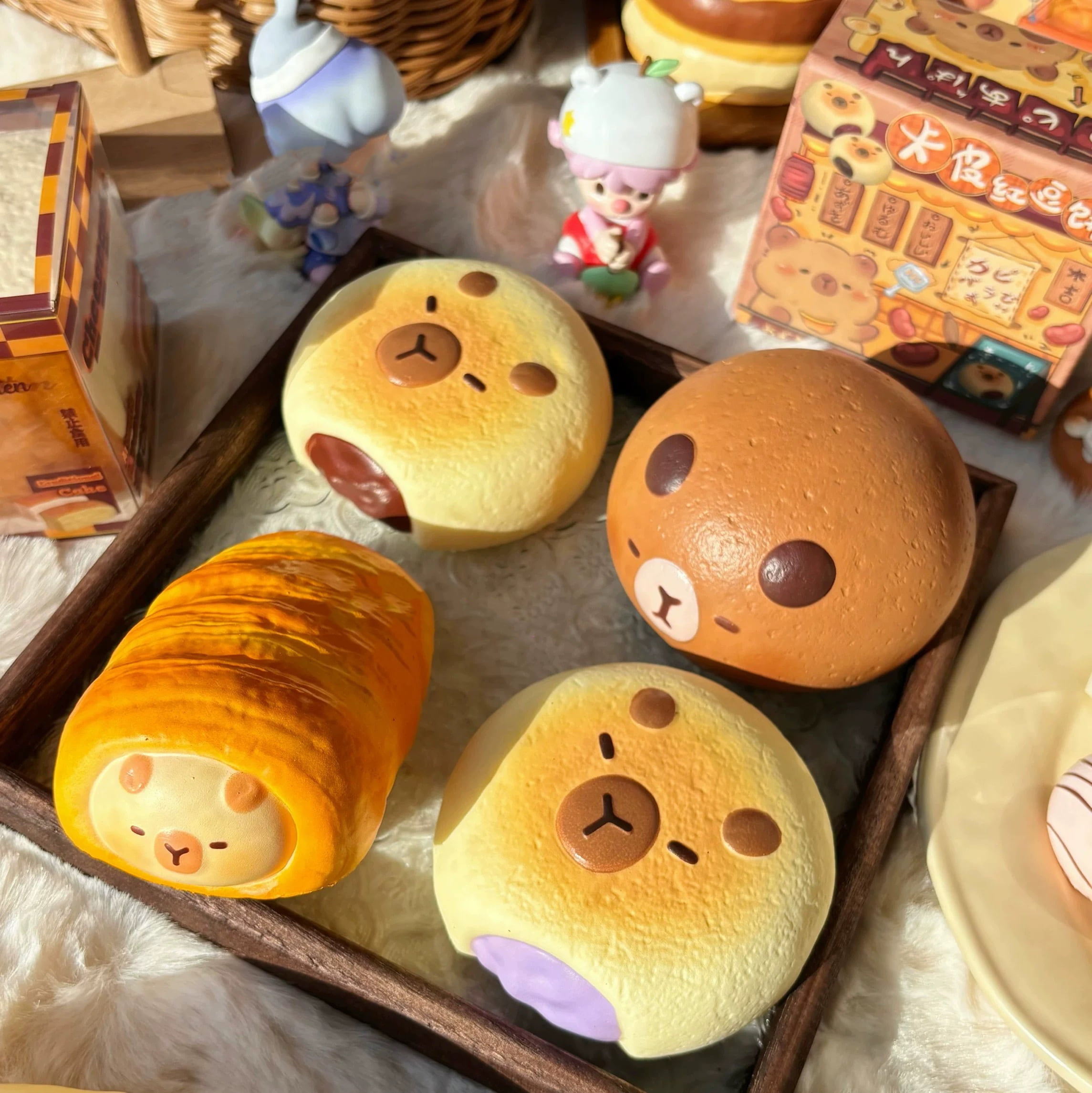 Capybara Bread Slow Rising Squishy, Anti Stress Ball for Adults, ASMR Sensory Fidget Squeeze Ball for Office Desk & Anxiety Relief