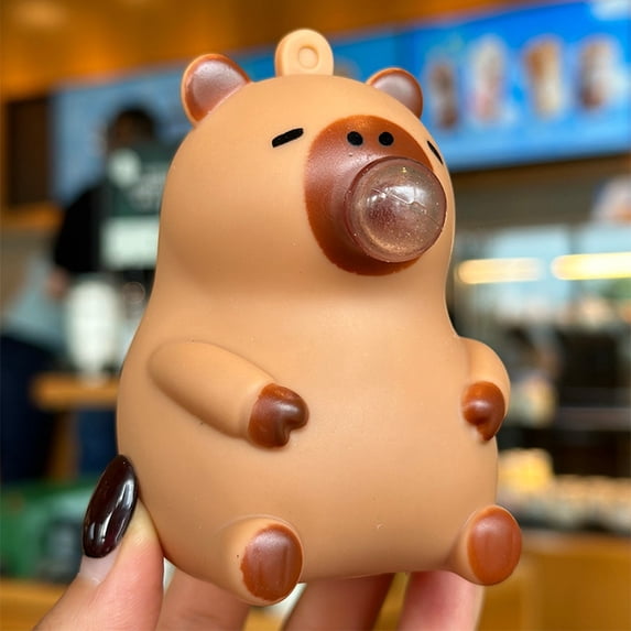 Capybara Bubble Blowing Squeeze Toy Cute Cartoon Capybara Soft ...