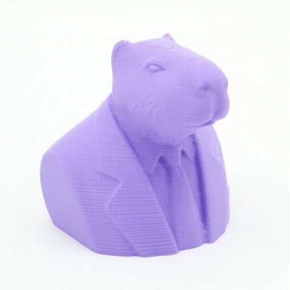 Clever Contraption Capybara Bust Figurine – Brown Animal Statue for Shelf, Desk, or Office Décor