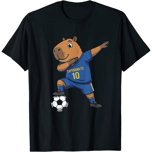 Capybara Dab Soccer Player Kids Youth Soccer T-Shirt