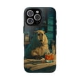 thumbnail image 1 of Capybara Drinking Whiskey Bar Lounge Scene Phone Case for 17 16 15 14 13 12 11 Pro Max, 1 of 2