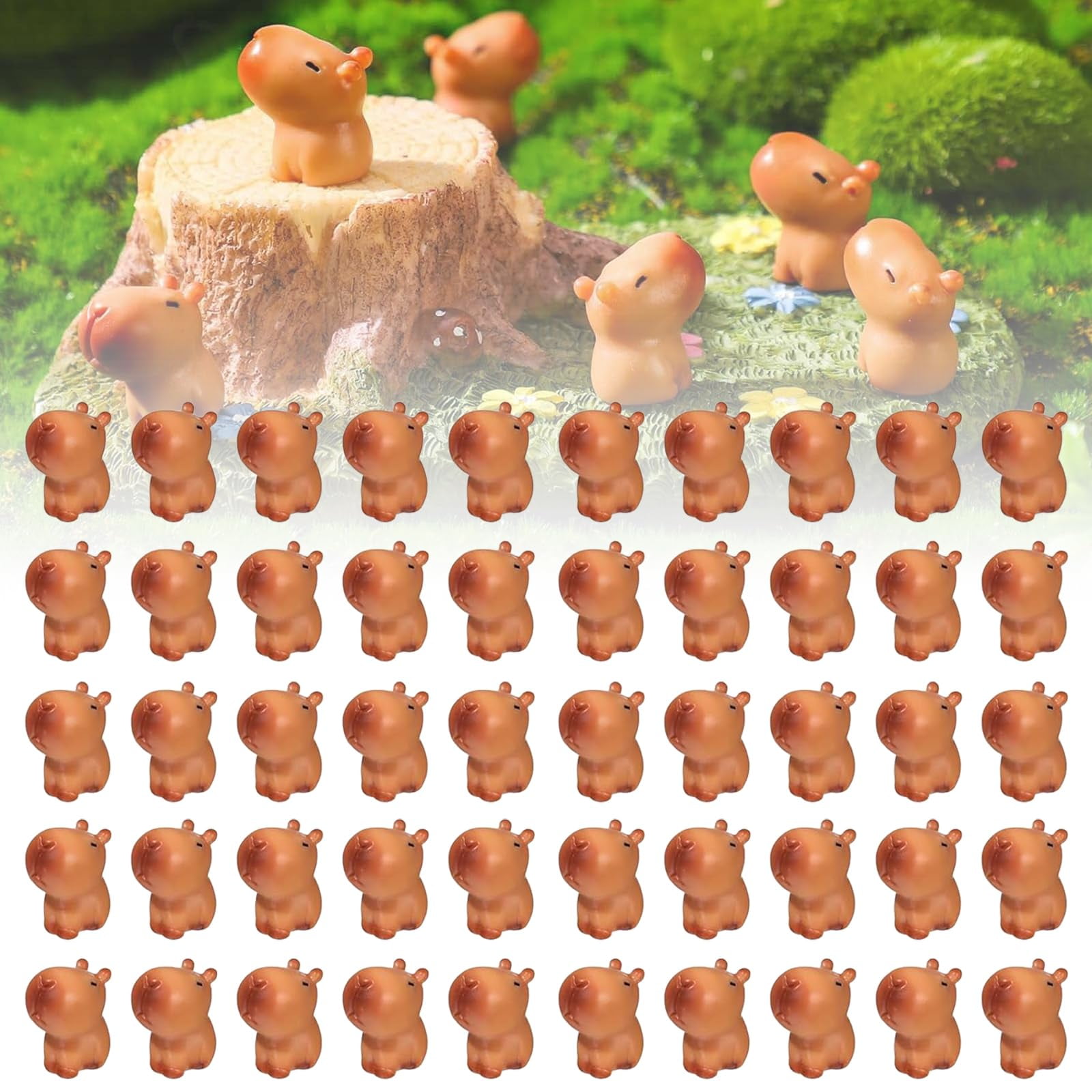 Animal Craze 135Pcs Luminous Tiny Resin Animals Cute Mini Resins Figures 100 Piece Mini Resin Animals