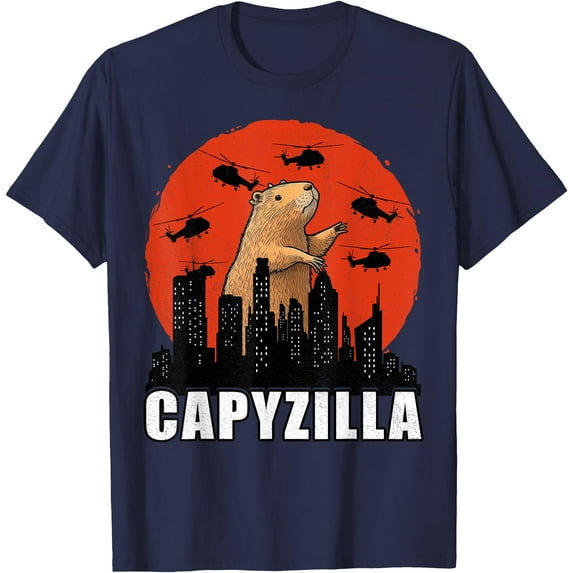 Capybara Funny Rodent Capyzilla Funny Unisex T-Shirt for Men Women Kids Toddler