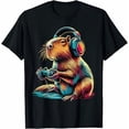 thumbnail image 1 of Capybara Funny Video Games Capybara T-Shirt, 1 of 2