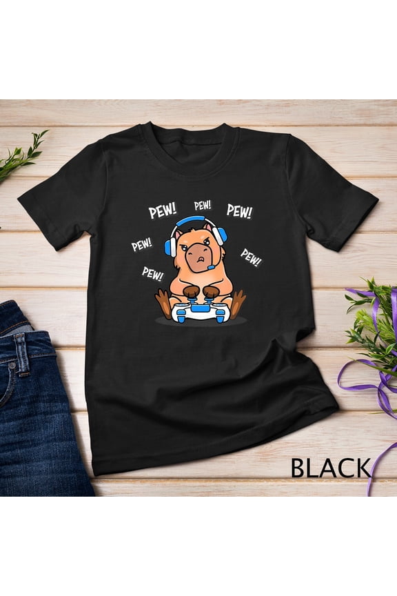 Capybara Gamer Gaming Cute T-Shirt