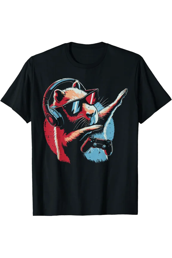 Capybara Gaming Controller Dab Gamer Capy Teen T-Shirt, Unisex T-Shirt