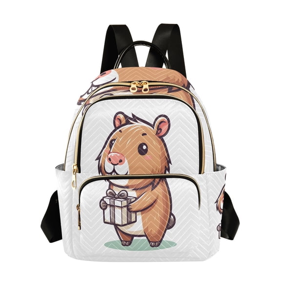 Capybara Gift Travel Laptop Backpack Casual Daypack Lightweight Bookbag Compartment for Business